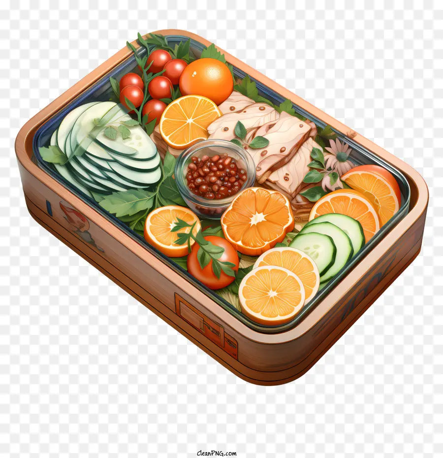 Kotak Bento，Tray Makanan PNG