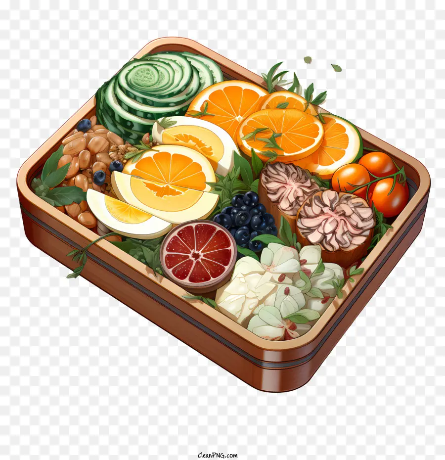 Kotak Bento，Nampan Buah PNG