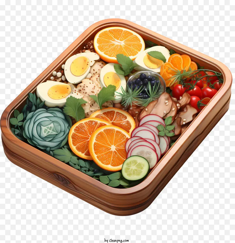 Kotak Bento，Salad PNG