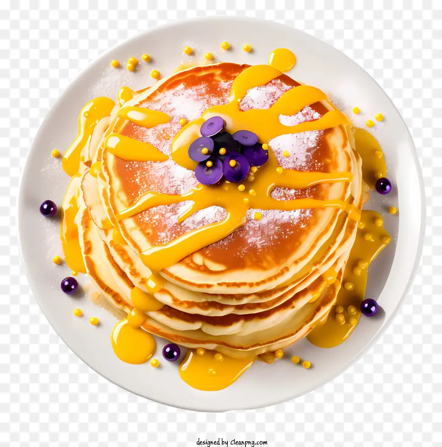 Shrove Selasa，Pancake Dengan Saus Kuning PNG