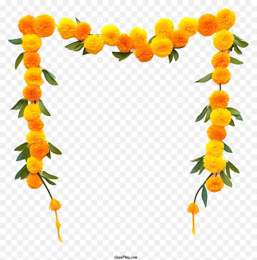 Dekorasi Toran Marigold，Karangan Bunga PNG