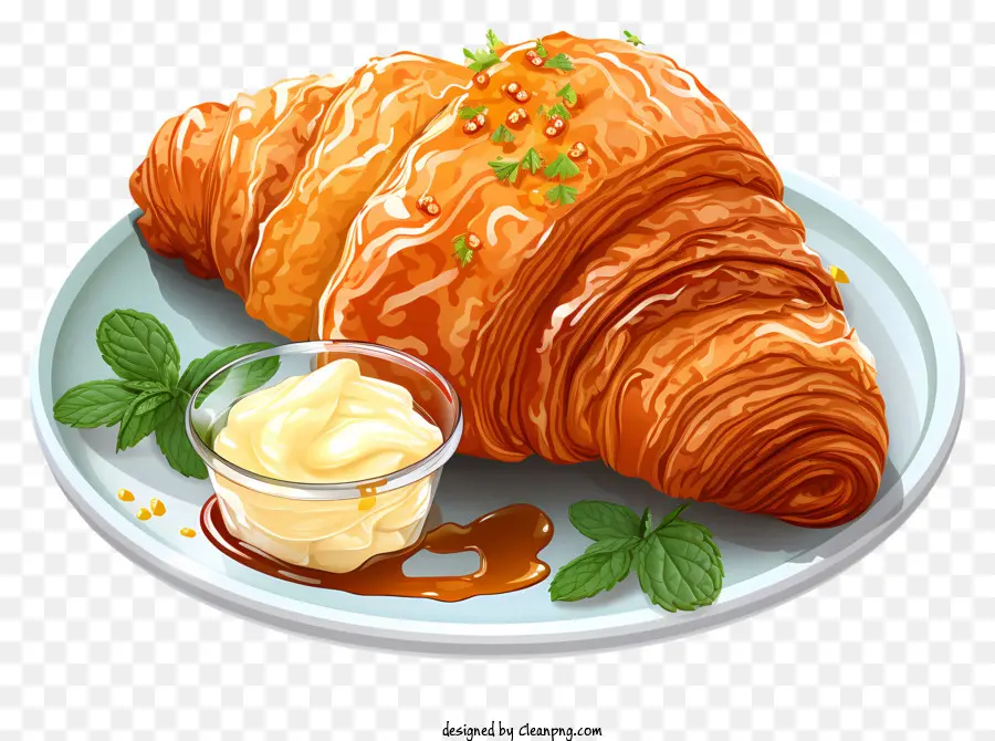 Croissant，Kue Kering PNG