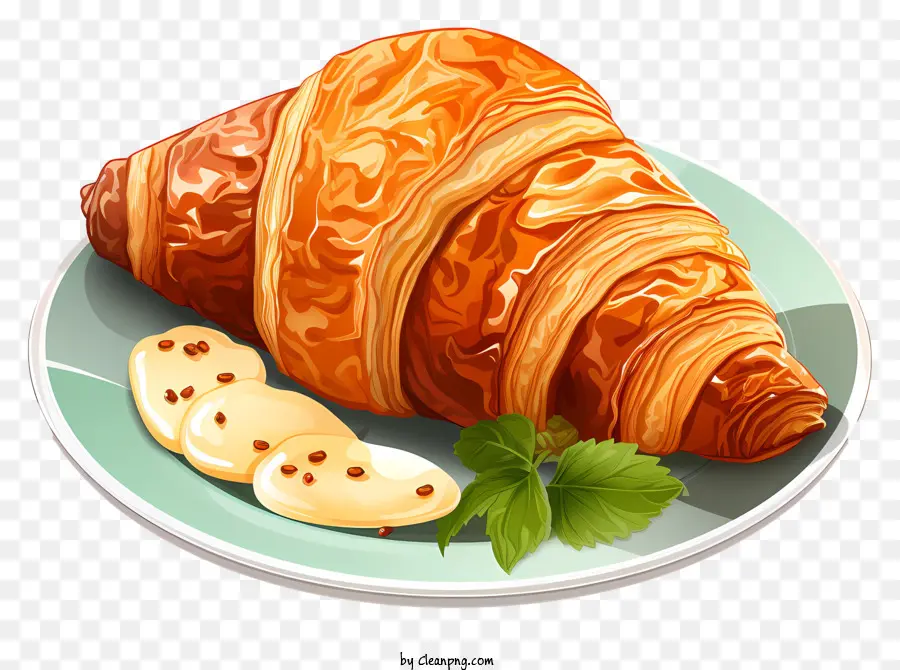 Croissant，Kue Kering PNG