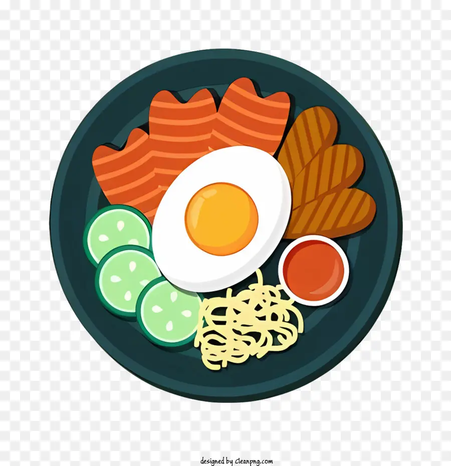 Makanan，Piring Sarapan PNG