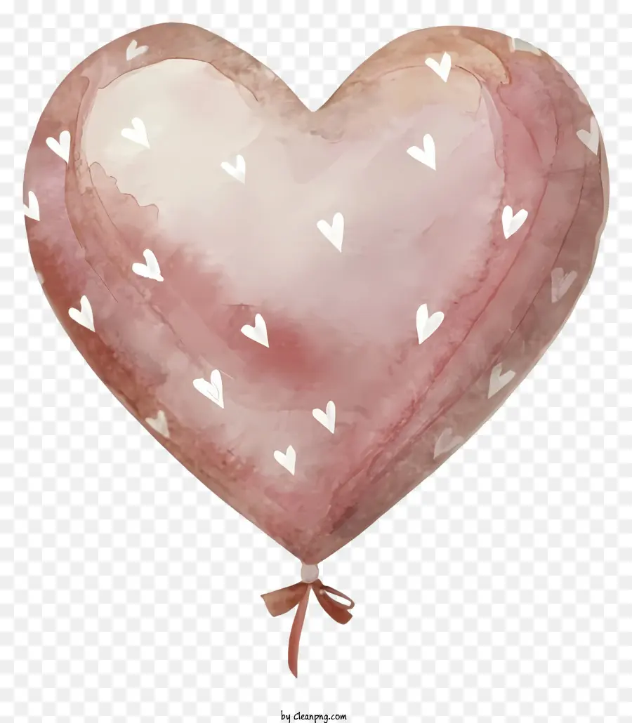 Kartun，Balon Jantung Merah Muda PNG