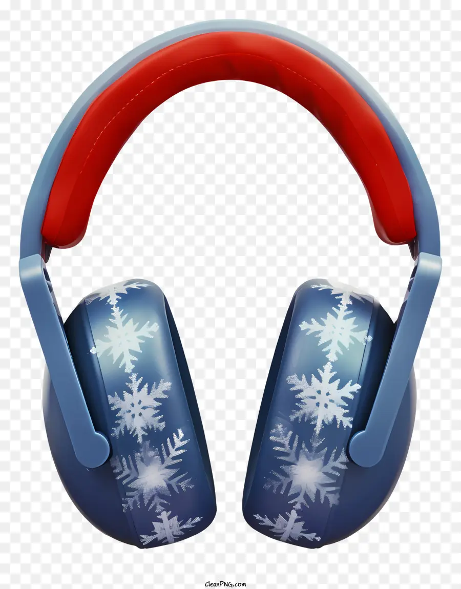 Flat Christmas Earmuff，Headphone PNG