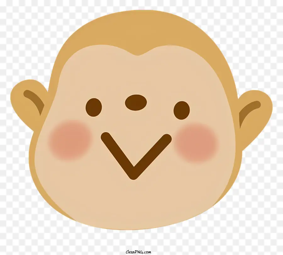 Monyet，Wajah Monyet Tersenyum PNG