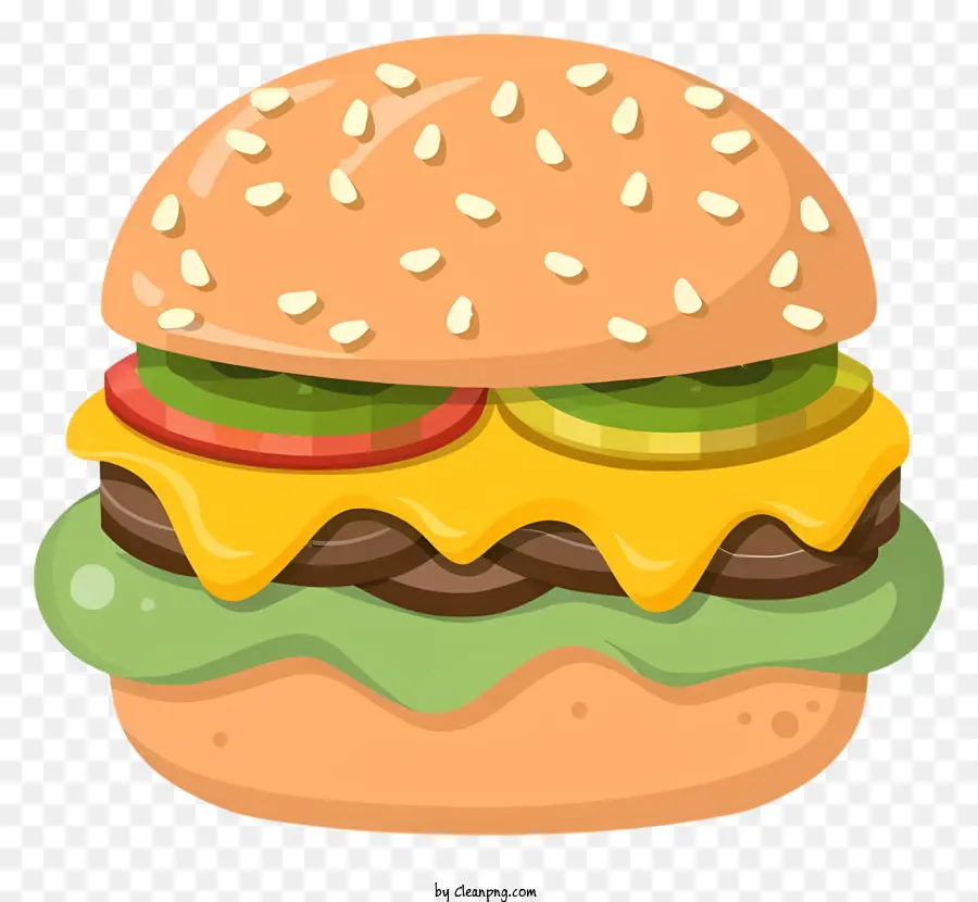 Kartun，Burger PNG