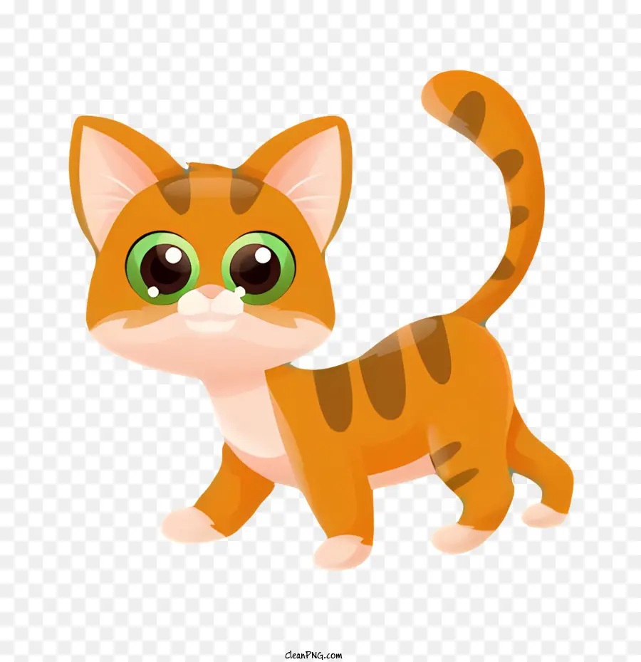 Kucing Hitam，Orange Kucing PNG
