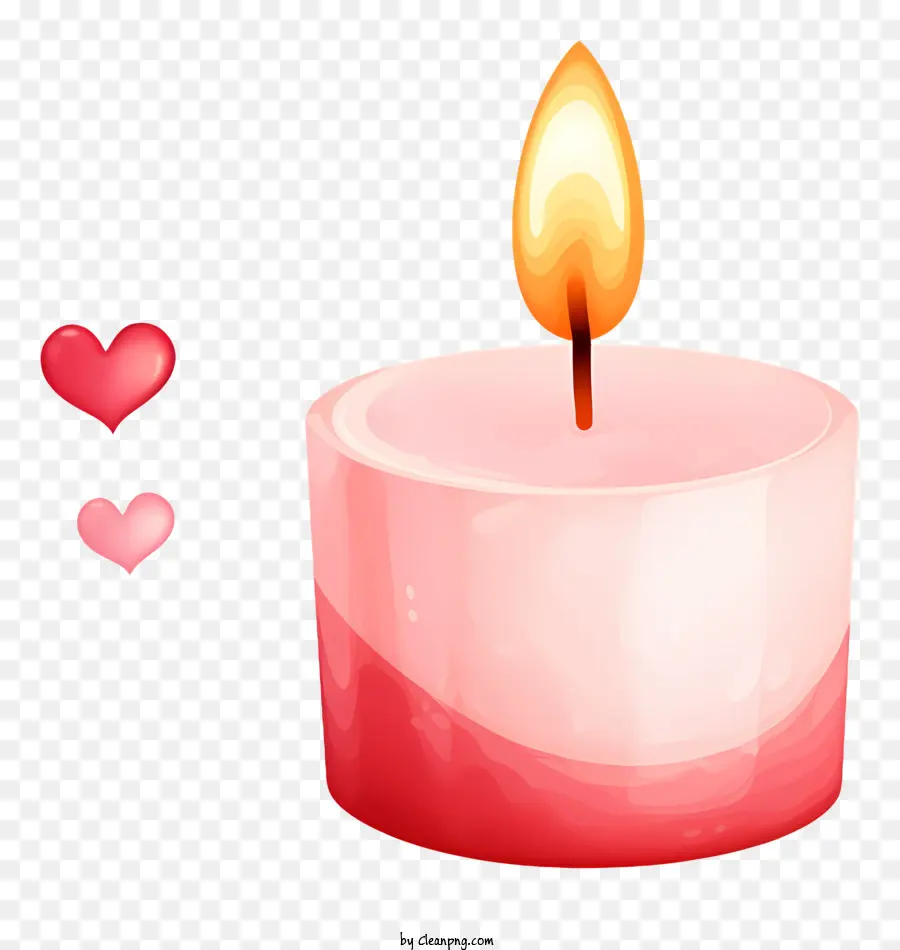 Ilustrasi Vektor Datar Yang Minimalisasi，Lilin Hari Kasih Sayang PNG
