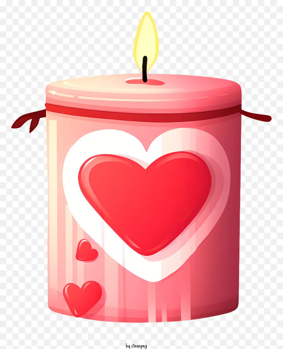Kartun Lilin Hari Kasih Sayang，Lilin Merah Muda PNG