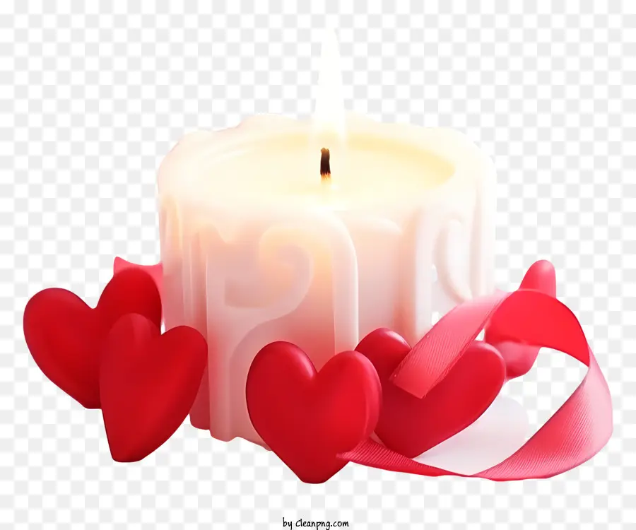 Gaya Isometrik，Lilin Hari Kasih Sayang PNG