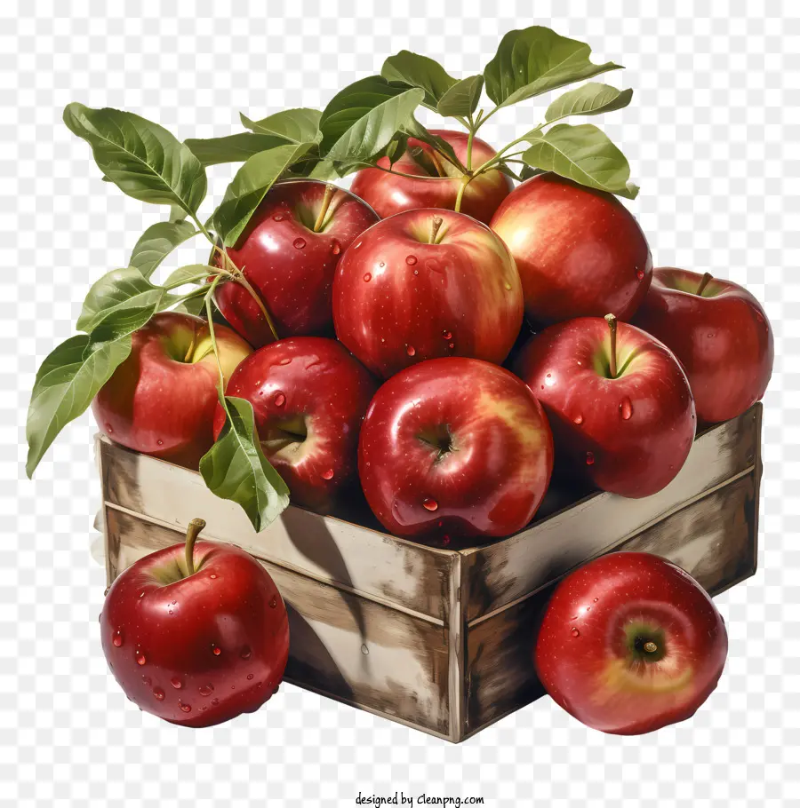 Apple，Peti Kayu PNG