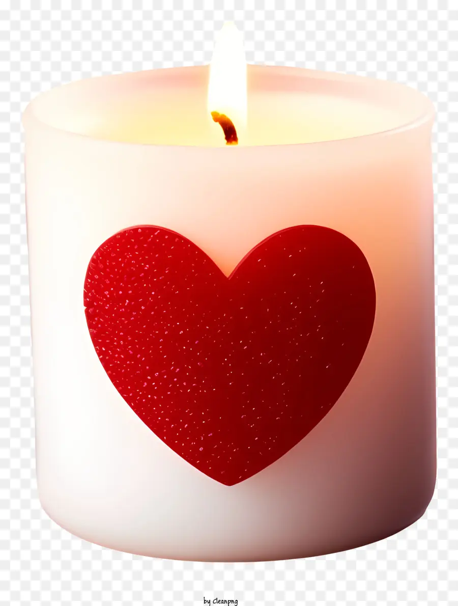 Valentines Day Candle Emoji，Lilin Putih PNG