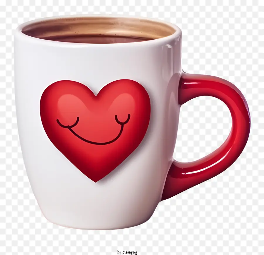 Emoji Kopi Hari Kasih Sayang，Cangkir Merah PNG