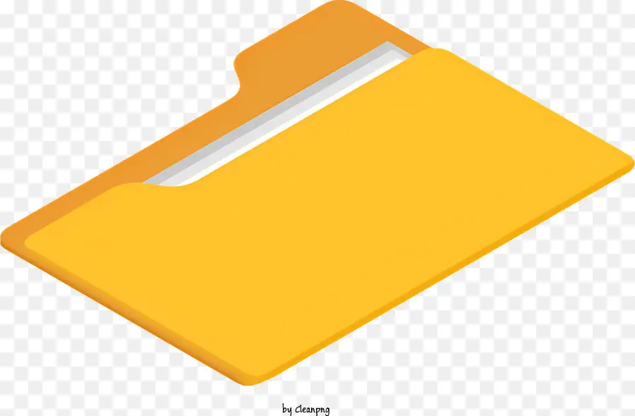 Map Warna Kuning，Folder Kardus PNG