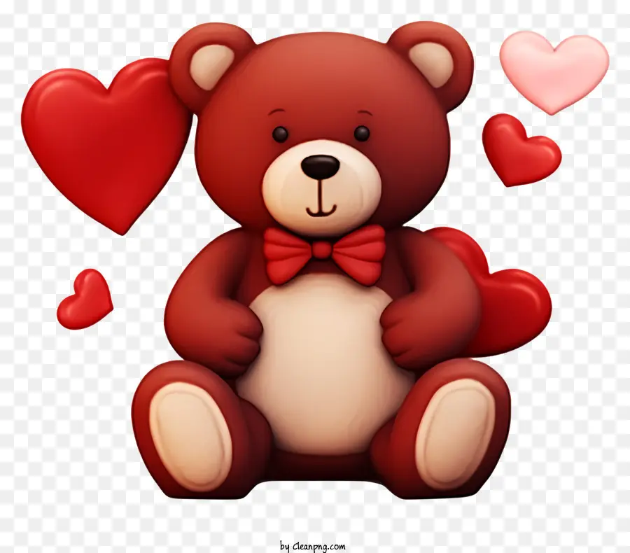 Emoji Boneka Beruang Valentine，Boneka Beruang Merah Muda PNG