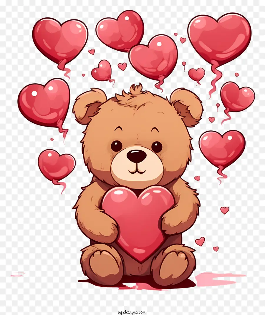 Coretan Boneka Beruang Valentine，Beruang PNG