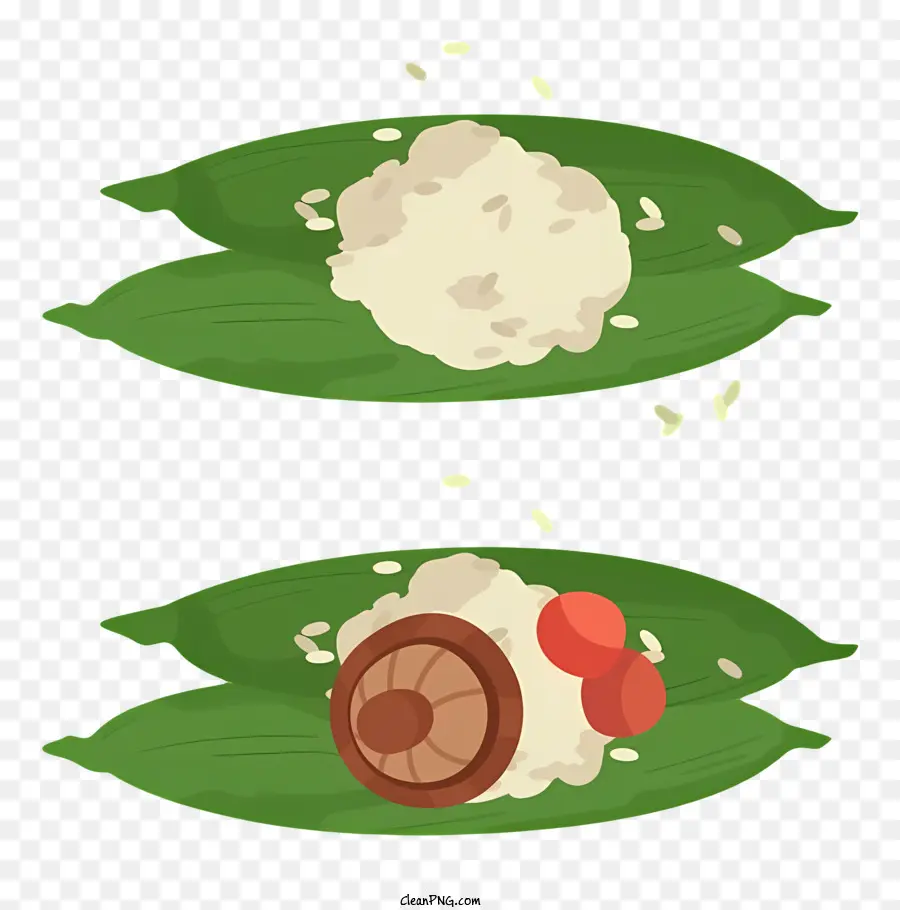 Makanan Korea，Makanan Di Daun Pisang PNG