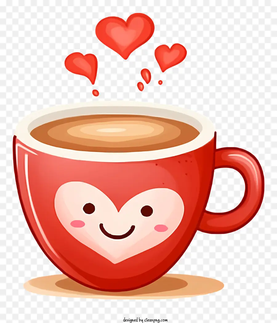 Emoji Kopi Hari Valentine，Cangkir Kopi PNG