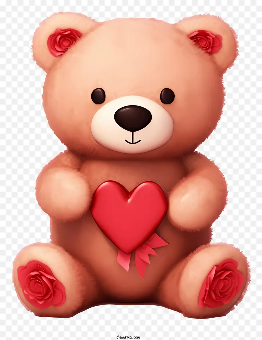 Boneka Beruang Valentine 3d Yang Realistis，Boneka Beruang PNG