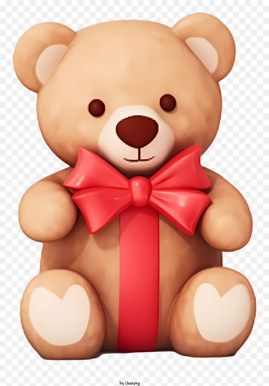 3d Valentine Teddy Bear Realistis，Boneka Beruang PNG