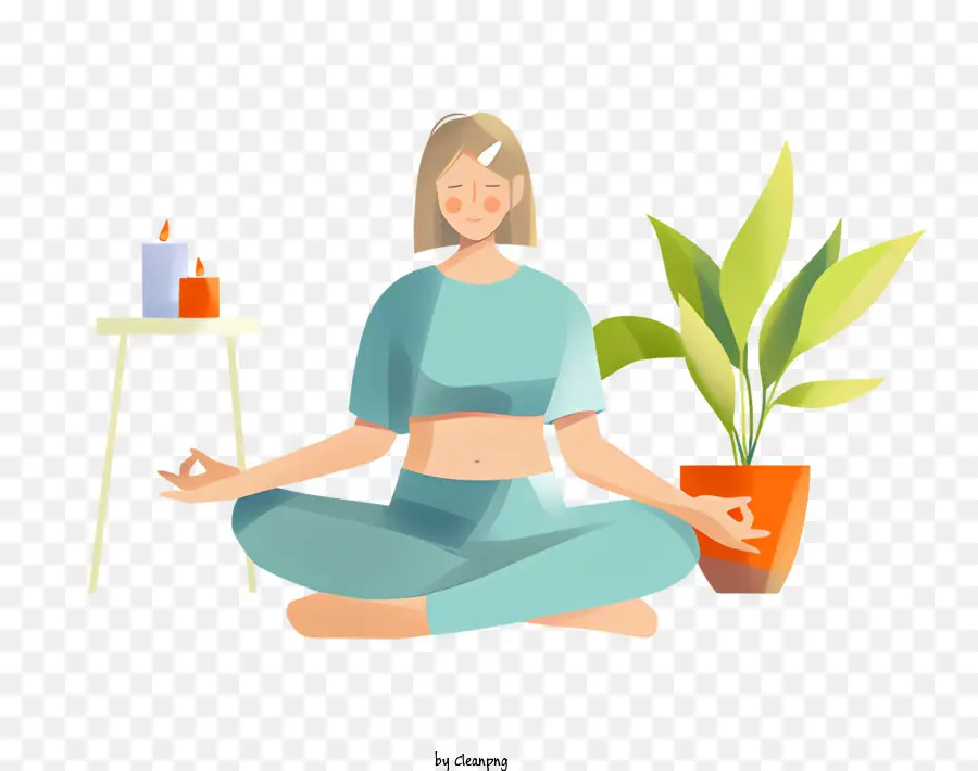 Yoga，Meditasi PNG