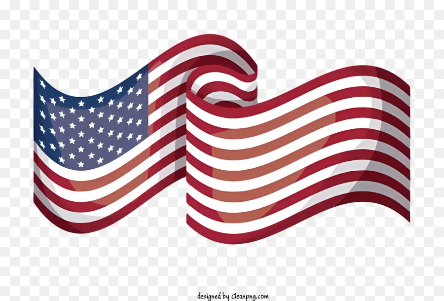 Bendera Amerika，Pita Bendera Amerika PNG