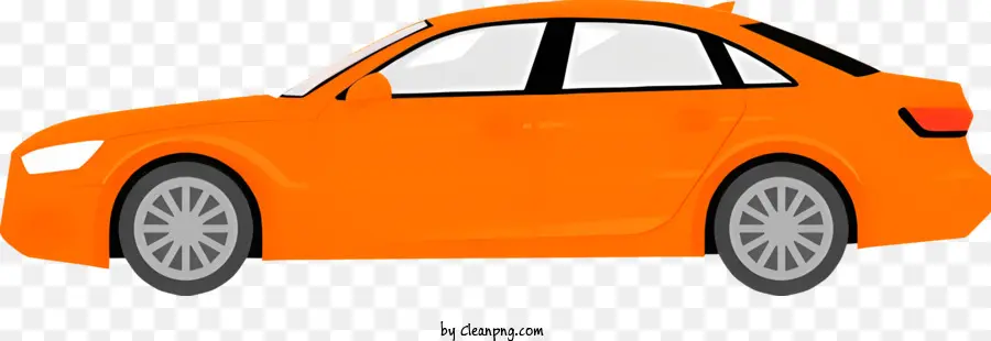 Oranye Mobil，Aksen Tudung Putih PNG