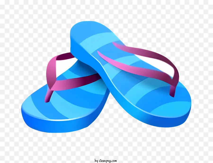 Sandal Jepit，Flip Flop Biru PNG