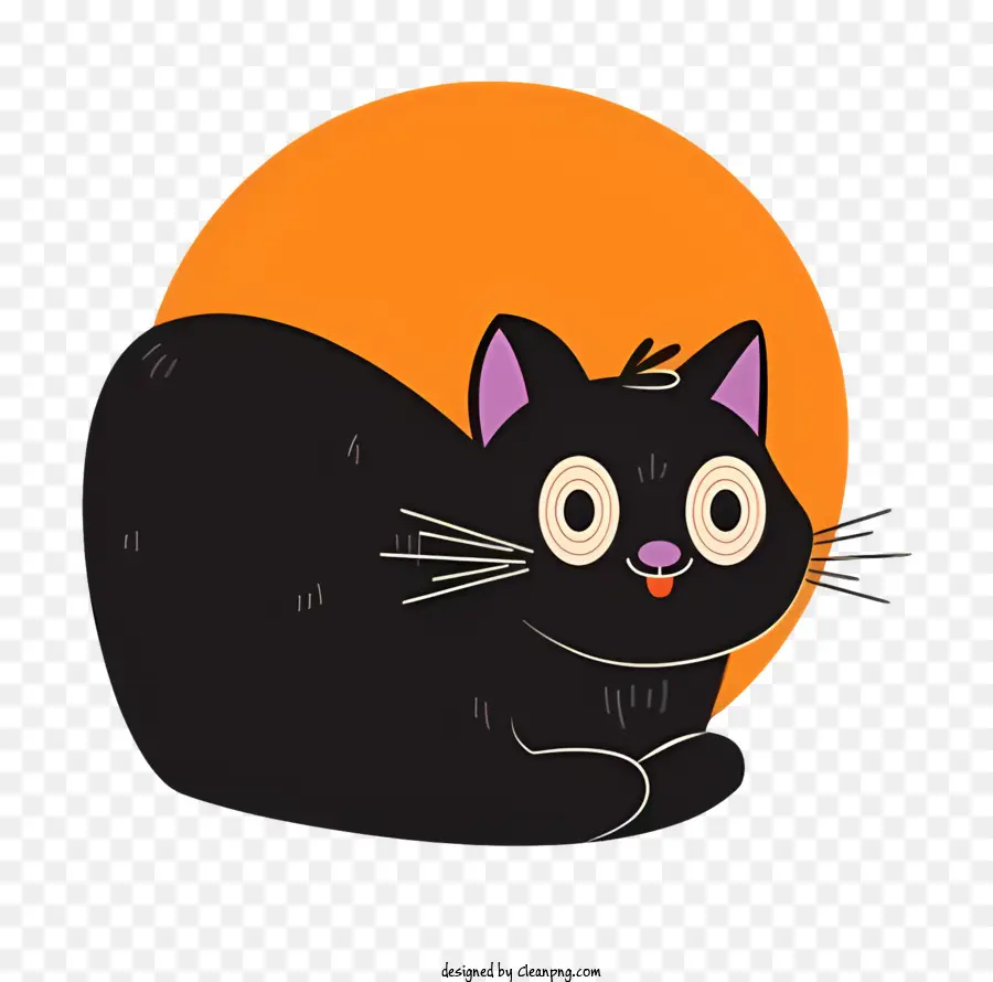 Kucing Hitam，Lingkaran Hijau PNG