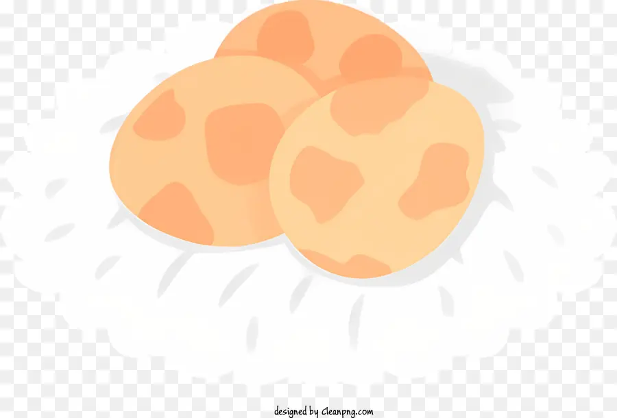 Telur Rebus，Piring Nasi Putih PNG