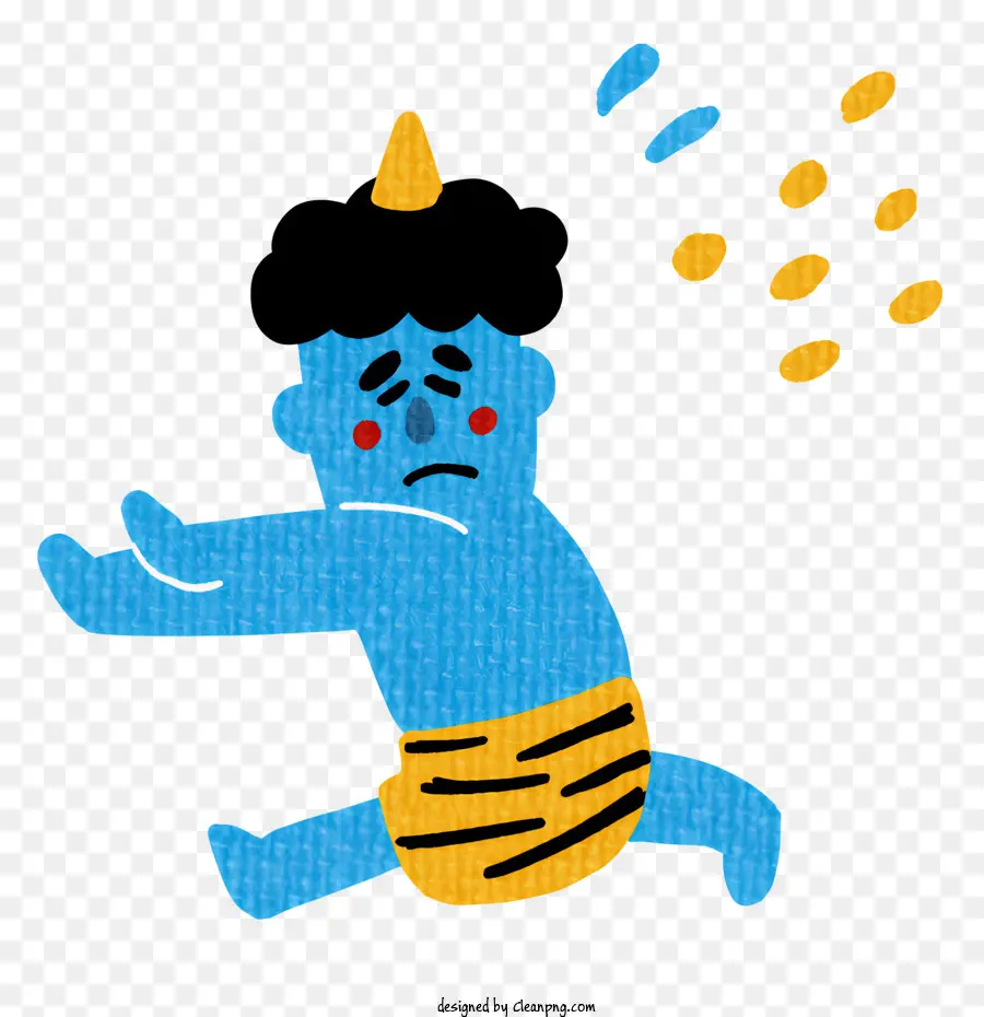 Karakter Kartun，Bayi Dengan Rambut Panjang PNG