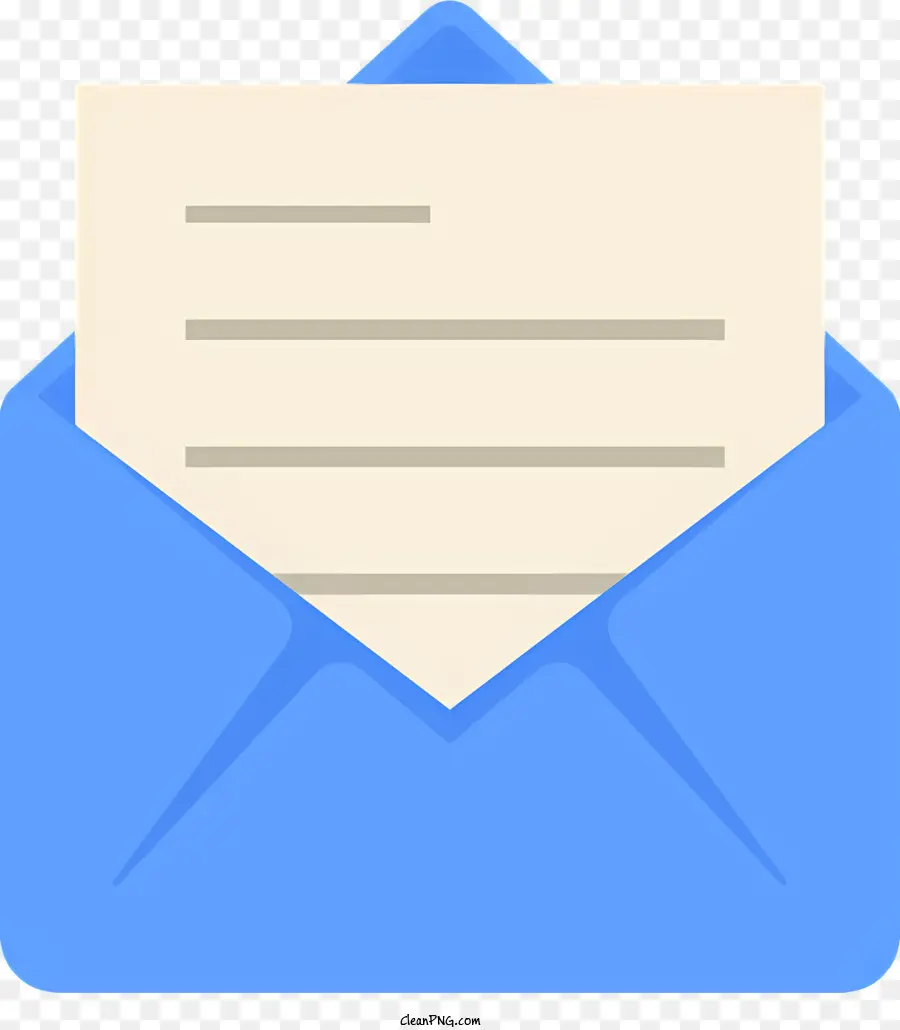 Buka Email，Kertas Putih PNG