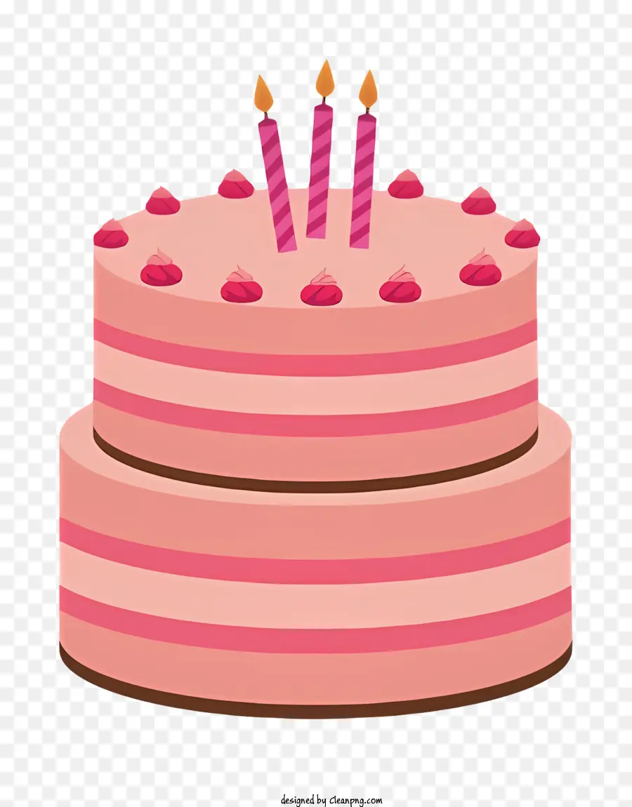 Kue Ulang Tahun，Kue Pink PNG