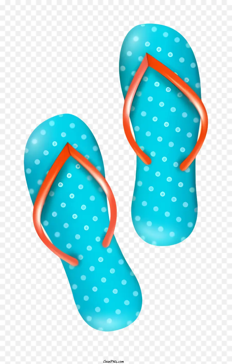 Sandal Jepit，Titik Oranye PNG