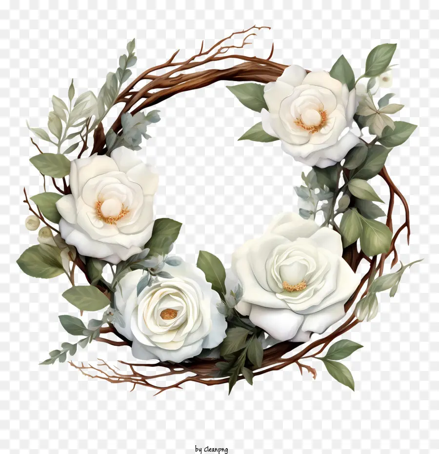 Bunga Mawar Putih，Karangan Bunga PNG