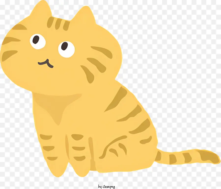 Kucing Oranye Kecil，Ekspresi Terkejut PNG