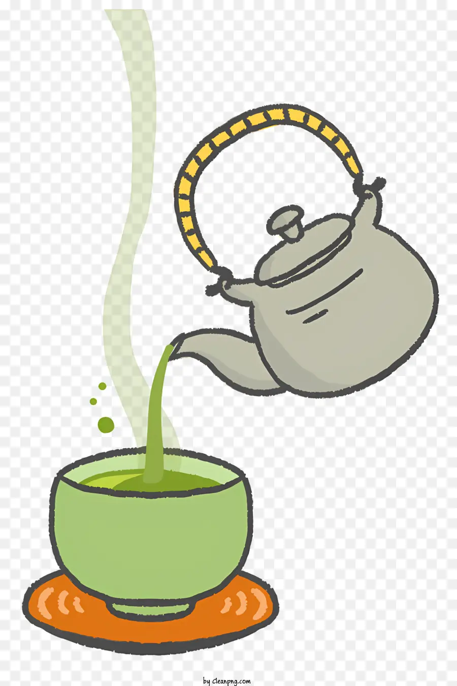 Pot Teh Hijau，Cerat Kecil PNG