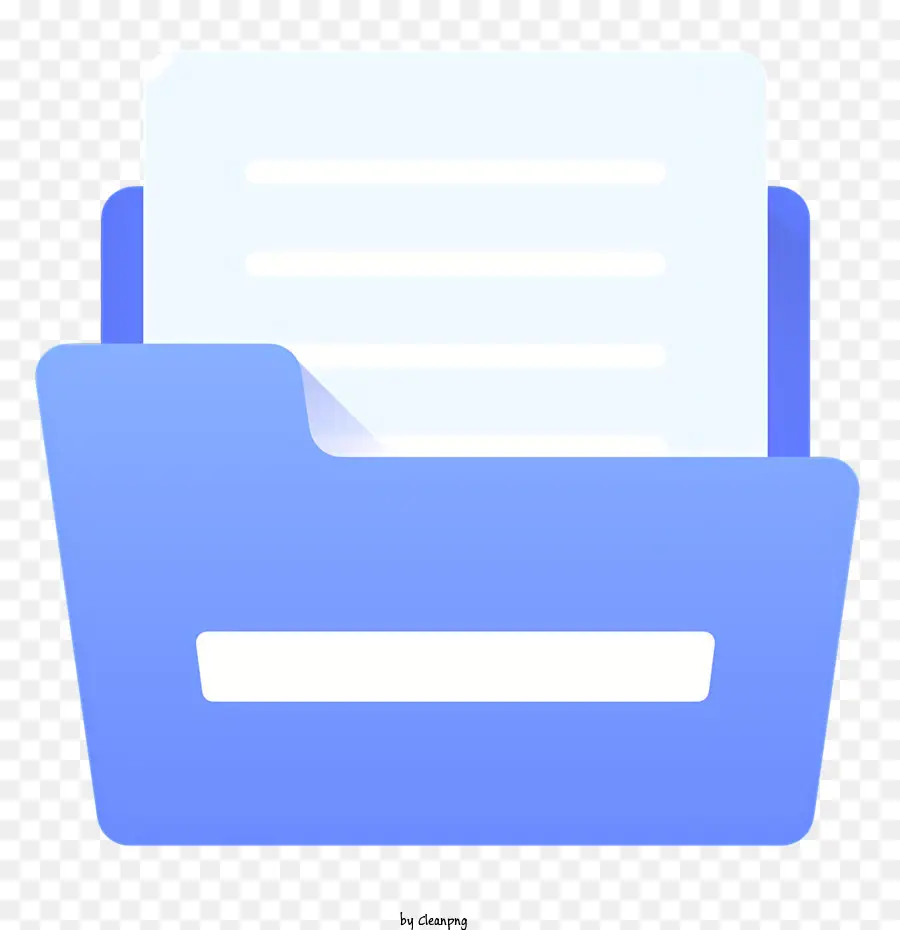 Pengetikan Dokumen，Biru Folder PNG