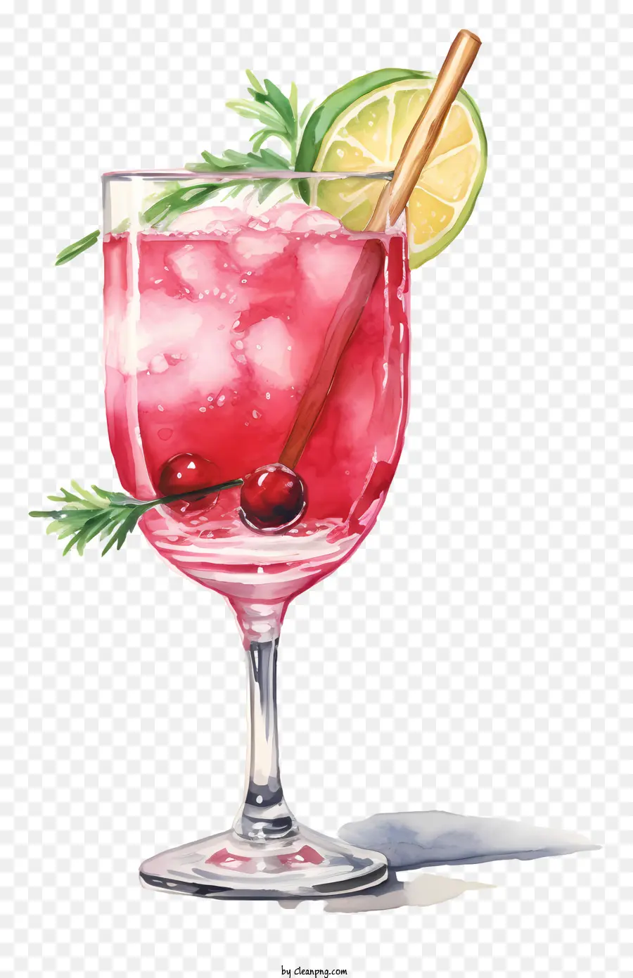Koktail，Merah Muda Minum PNG