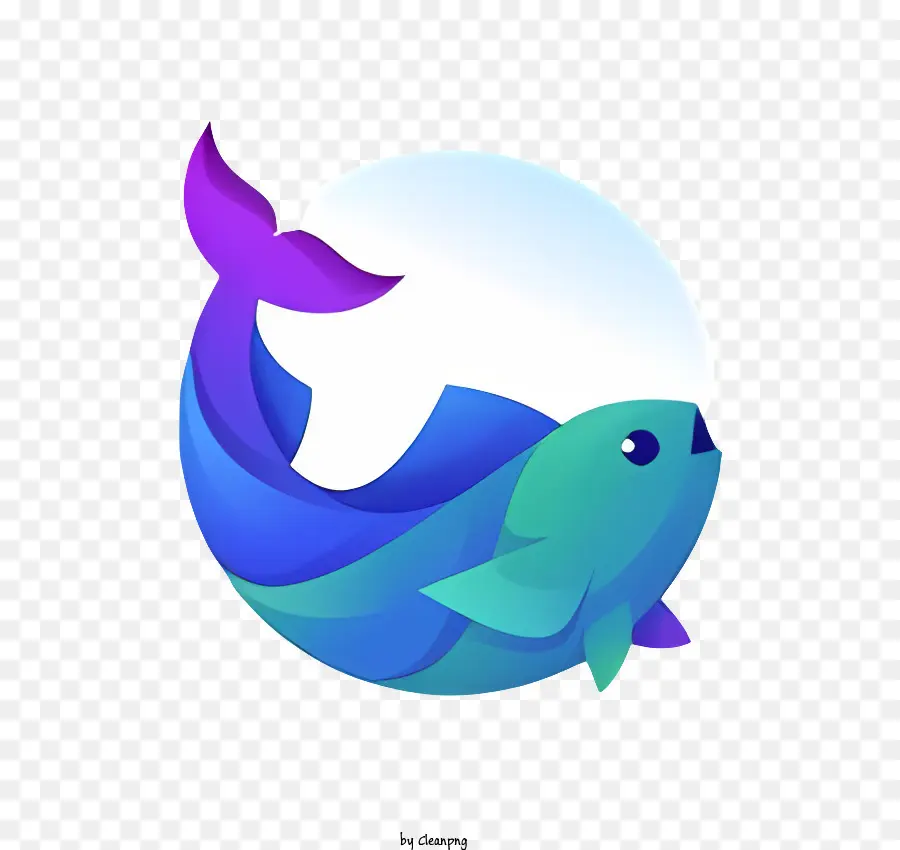 Ikan Biru，Ikan Transparan PNG