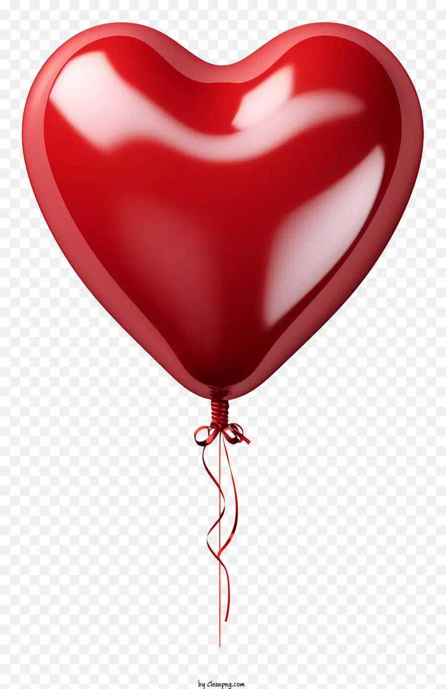 Jantung，Merah Heartshaped Balon PNG