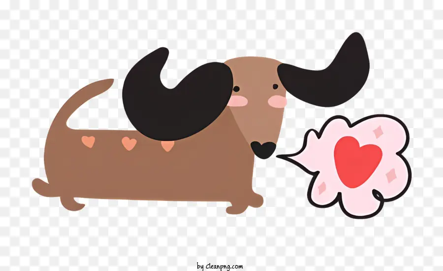 Kartun Anjing，Coklat Hewan PNG