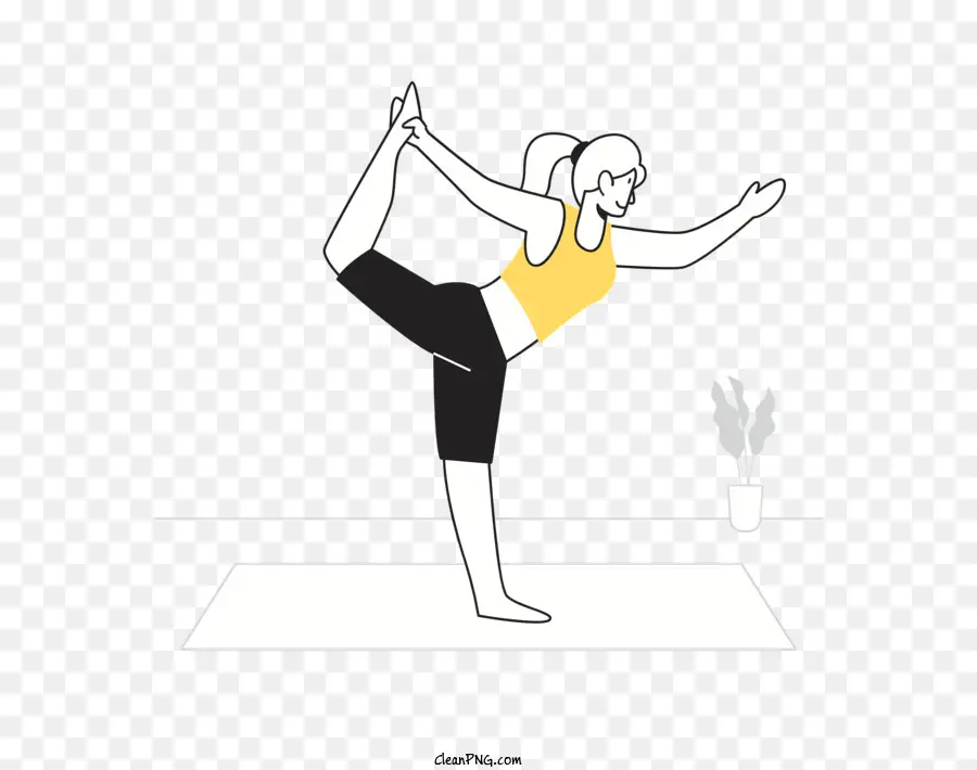 Kartun，Posisi Yoga PNG