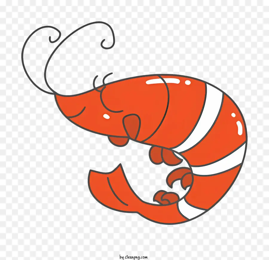 Kartun Udang，Udang Ilustrasi PNG