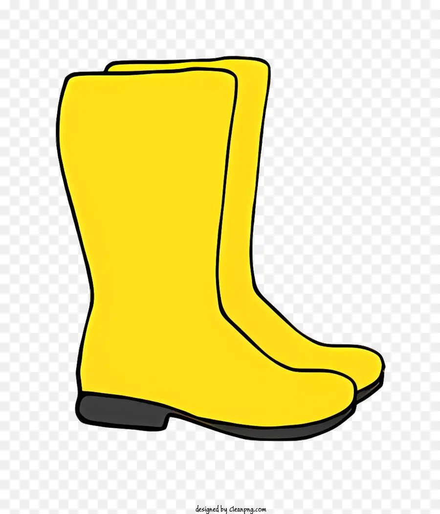 Kartun，Sepatu Bot Kuning PNG