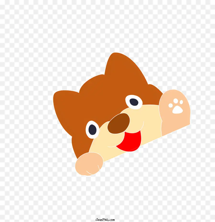 Anjing Coklat，Hidung Merah Muda PNG