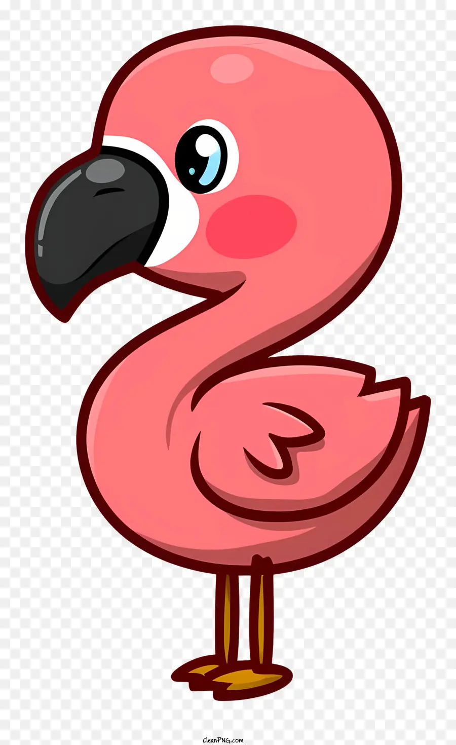 Kartun，Flamingo Merah Muda PNG