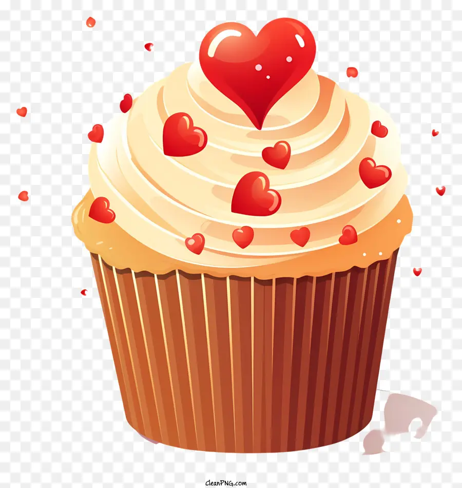 Kue Mangkuk，Cupcake Dengan Stroberi PNG